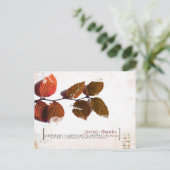 Dankeskarte Postkarte (Stehend Vorderseite)