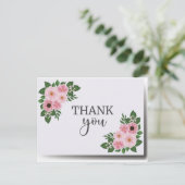 Dankeskarte Postkarte (Stehend Vorderseite)