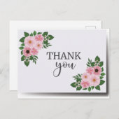 Dankeskarte Postkarte (Vorne/Hinten)