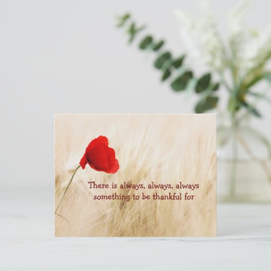 Dankeskarte Postkarte (Stehend Vorderseite)