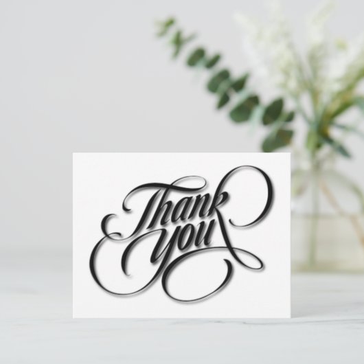 Dankeskarte Postkarte (Stehend Vorderseite)