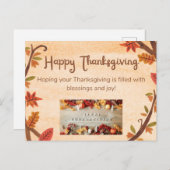 Dankeskarte Postkarte (Vorne/Hinten)