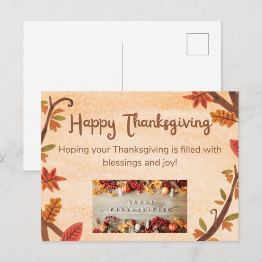 Dankeskarte Postkarte (Vorne/Hinten)