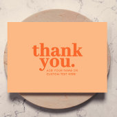 Dankeskarte | Retro Peach Orange