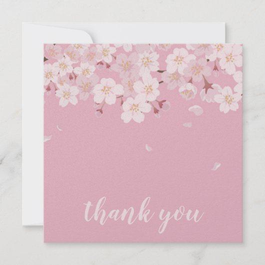 Dankeskarte: SAKURA CHERRY BLOSSOMS Dankeskarte (Vorderseite)