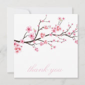 Dankeskarte: SAKURA CHERRY BLOSSOMS Dankeskarte (Vorderseite)