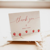 Dankeskarte | Strawberry Baby Dusche Vielen Dank