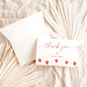 Dankeskarte | Strawberry Baby Dusche Vielen Dank