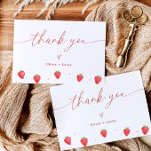 Dankeskarte | Strawberry Baby Dusche Vielen Dank