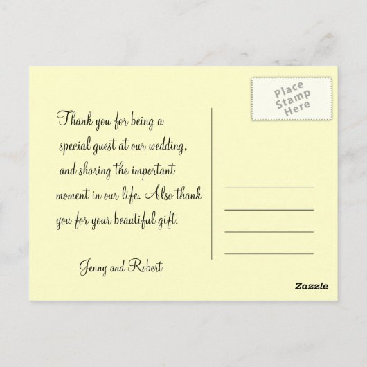 Dankeskarte. Vincent van Gogh Postkarte (Rückseite)