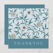 Dankeskarte: WILLIAM MORRIS : FLORALISCHES DESIGN Dankeskarte (Vorne/Hinten)