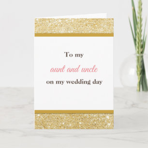 Dankeskarte zur Hochzeit meiner Tante und meines O