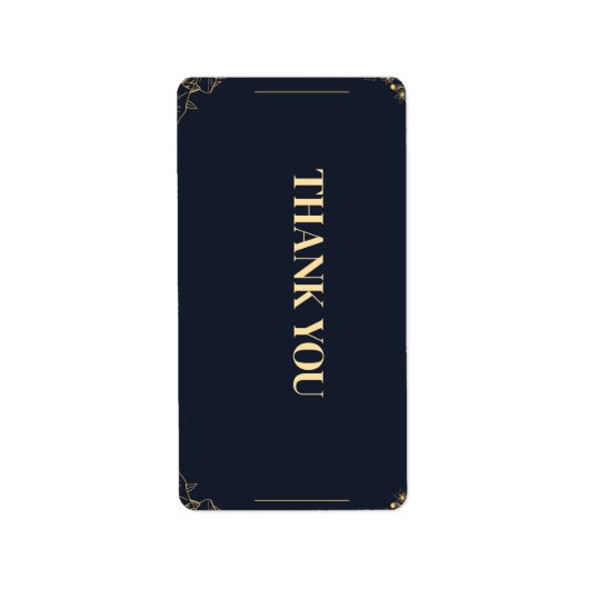 Dankeskarten Adressaufkleber (Vorne)