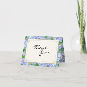 Dankeskarten Blaue Hortensie Spitze Floral Formal Dankeskarte