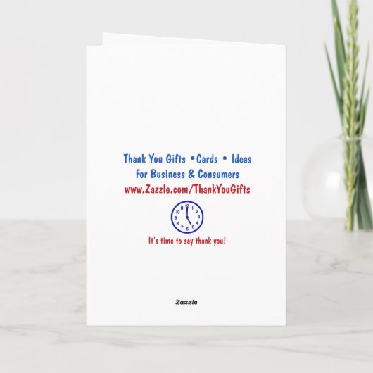 Dankeskarten Dankeskarte (Rückseite)