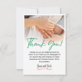 Dankeskarten Dankeskarte (Rückseite)