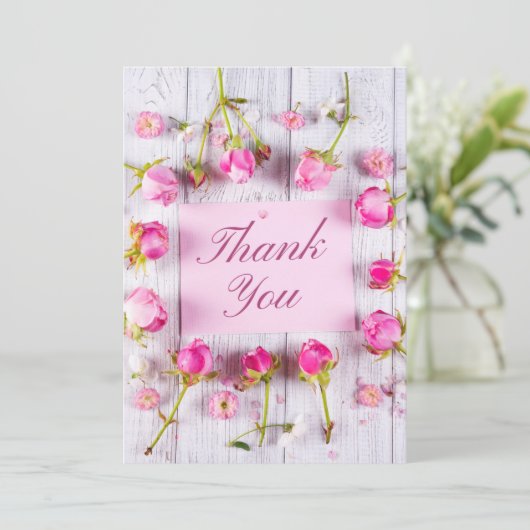 Dankeskarten Dankeskarte (Stehend Vorderseite)