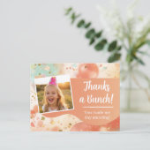 Dankeskarten-Design zum Kindergeburtstag mit Paste Postkarte (Stehend Vorderseite)