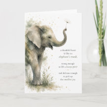 Dankeskarten-Elefant-Aquarell Dankeskarten