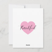 Dankeskarten Feiertagskarte (Rückseite)