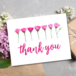 Dankeskarten – Florales Design zum 65. Geburtstag Postkarte