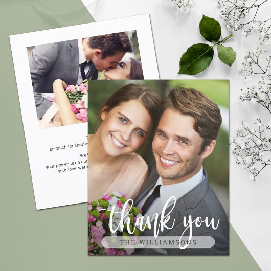 Dankeskarten-Foto-Hochzeit Flyer
