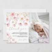 Dankeskarten-Foto Little Wildflower Einladung (Vorderseite)