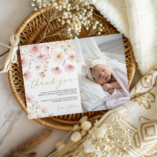 Dankeskarten-Foto Little Wildflower Einladung