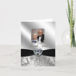 Dankeskarten-Foto zur 60. Hochzeitstag-Jubiläumsfe Dankeskarte