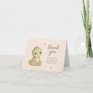 Dankeskarten für Baby-Dinosaurier-Baby-Shower Dankeskarte