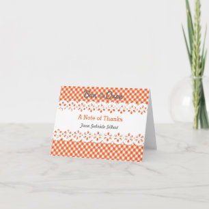 Dankeskarten für Baby Shower 'Brötchen im Ofen' Dankeskarte