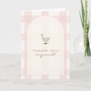 Dankeskarten für Baby Shower 'Ein kleines Gänsemäd Dankeskarte