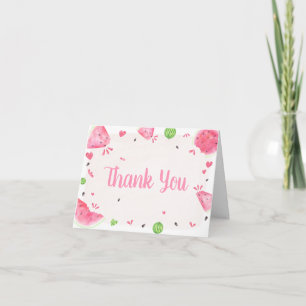 Dankeskarten für Baby Shower für Mädchen mit Wasse Dankeskarte