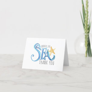 Dankeskarten für Baby Shower Meer Dankeskarte
