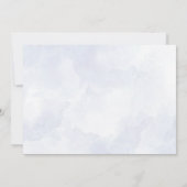 Dankeskarten für Baby Shower mit Blumenmotiv Einladung (Rückseite)