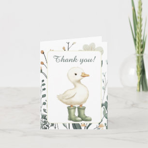 Dankeskarten für Baby-Sprinkle 'Kleine Gans' Dankeskarte