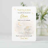 Dankeskarten für Babys neutral editierbar Dankeskarte (Stehend Vorderseite)