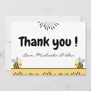 Dankeskarten für Bienchen Süß wie es sein kann Bab Dankeskarte