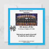 Dankeskarten für Cheerleader-Team Dankeskarte (Rückseite)