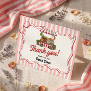 Dankeskarten für den Brautstrauß Dankeskarte