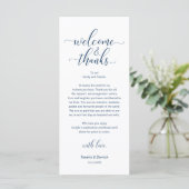 Dankeskarten für die Hochzeitsplatzierung in Marin Programm (Stehend Vorderseite)