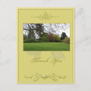 Dankeskarten für Gartenhochzeit Postkarte