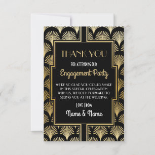 Dankeskarten für Hochzeitsengagement im Stil der 1 Dankeskarte