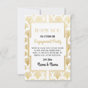 Dankeskarten für Hochzeitsverlobung im Stil der 19 Dankeskarte