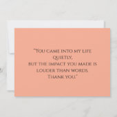 Dankeskarten für Ihre besondere Person Dankeskarte (Rückseite)