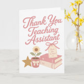 Dankeskarten für Lehrassistenten Karte (Gelbe Blume)
