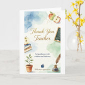 Dankeskarten für Lehrer Karte (Gelbe Blume)