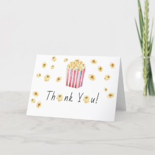 Dankeskarten für Popcorn-Baby Shower Dankeskarte