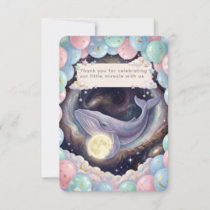 Dankeskarten für Sternenmond-Baby-Party
