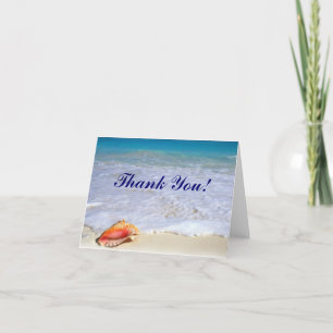 Dankeskarten für Strandhochzeit Dankeskarte